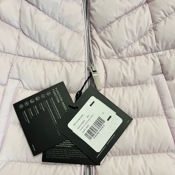 Moose Knuckles Lilac Yukon Air Down Puffer Jacket with Hood - Picture 14 of 16